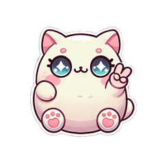 Chubby Cat Express Cute & Mood Stickers