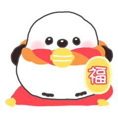 cute Long-tailed Tit tangyuan stickers