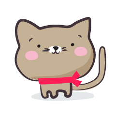 Everyday lighthearted Kitty sticker