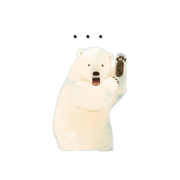 Sloppy polar bear