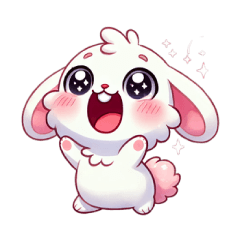 Momo Rabbit 1 – LINE stickers | LINE STORE