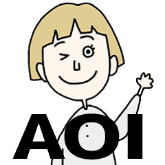 AOI's BLONDE BOB hair MOVE STICKER!!