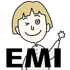 EMI's BLONDE BOB hair MOVE STICKER!!