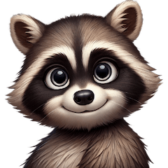 Expressive Raccoon Stickers