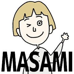MASAMI's BLONDE BOB hair MOVE STICKER!!