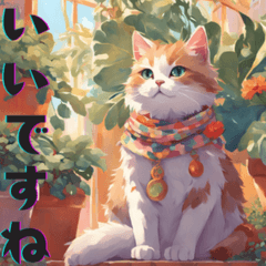 HAPPY LUCKY CAT & Positive Message