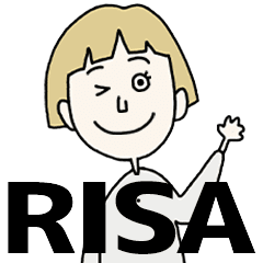 RISA's BLONDE BOB hair MOVE STICKER!!