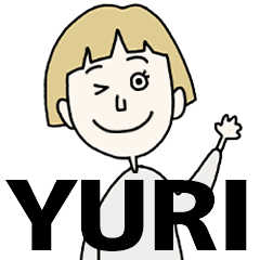YURI's BLONDE BOB hair MOVE STICKER!!