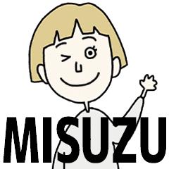 MISUZU's BLONDE BOB hair MOVE STICKER!!