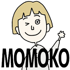 MOMOCO's BLONDE BOB hair MOVE STICKER!!