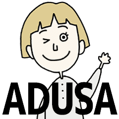 ADUSA's BLONDE BOB hair MOVE STICKER!!