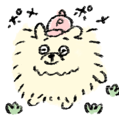 YU's fluffy loose Pomeranian