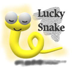 Lucky cute snake