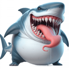 Shark Ate Too Much and Got Fat