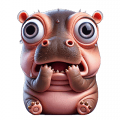 Bulging-Eyed Hippo, Overloaded Cuteness