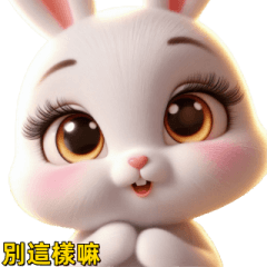 cute bunny stickers/daily expressions