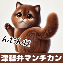 Brown the Munchkin Cat's Tsugaru Dialect