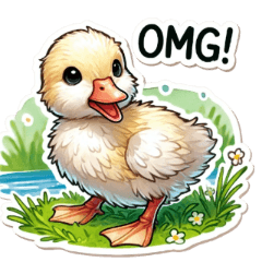 Realistic & Cute Duckling Stickers