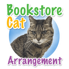 Bookstore Cat Arrangement Sticker