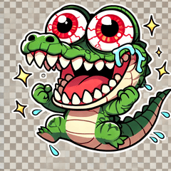 Everyone's Favorite! Crazy Croc Stickers