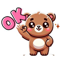 AI-generated bear sticker