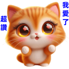 Super cute cat daily expressions