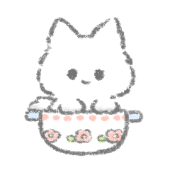 The fluffy kitten stickers