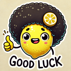 Afro Lemon Stickers@SFW