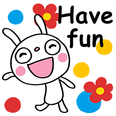 English and Flowers Marshmallow rabbit