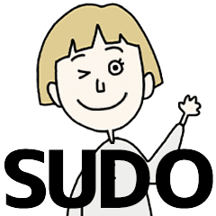 SUDO's BLONDE BOB hair MOVE STICKER!!