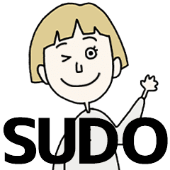 SUDO's BLONDE BOB hair MOVE STICKER!!