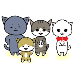 Cat ramumaru friends