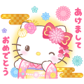 Hello Kitty New Year's 2024 Stickers