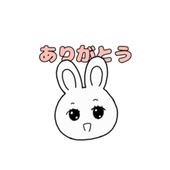 A rabbit with a rich expression.