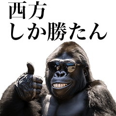 [Nishikata] Funny Gorilla stamp to send