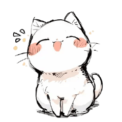 手繪風貓貓❤️無字