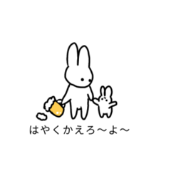 Rabbit funny stickers