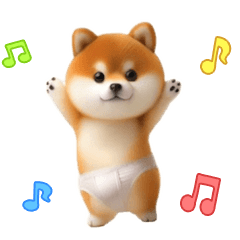 *dance! Mame Shiba wearing briefs