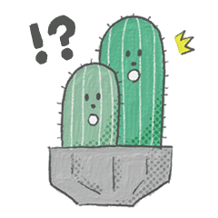 hand-drawn cactus