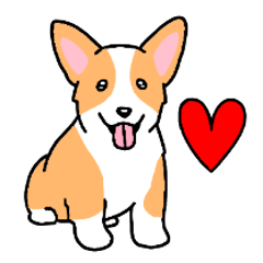 Dog Stamp Welsh Corgi Pembroke