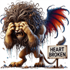 Devil Giant Lion, Heartbroken.