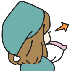 横向いた女の子