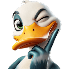 Expressive Duck Stickers