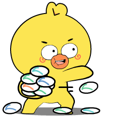 Weird Yellow Chick 4 : Effect stickers