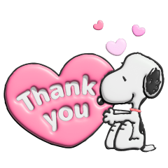 スヌーピー♡ぷっくりスタンプ