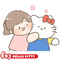 Hello Kitty 50週年 x 啾啾噗噗 好友問候篇