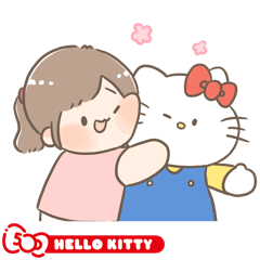 Hello Kitty 50週年 x 啾啾噗噗 好友問候篇