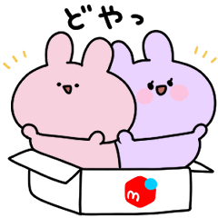 Asamimi-chan × Mercari Stickers