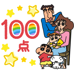 Crayon Shinchan Family Stickers