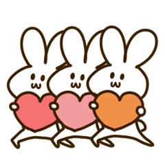 Okame-chan and rabbit-chan